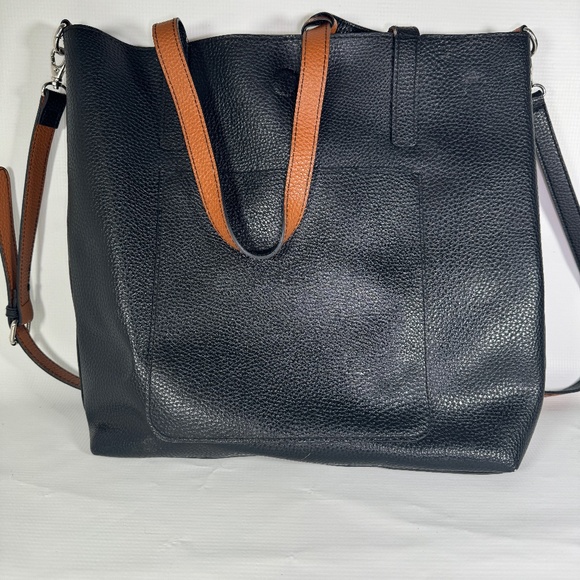 Reversible Black and Brown Tote Bag - Picture 1 of 4